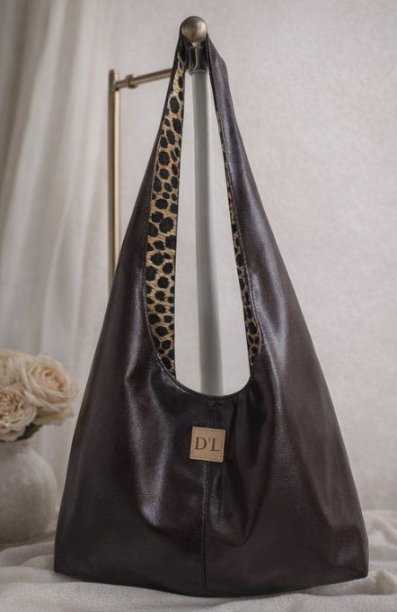 SAC CABAS HOBO MARRON