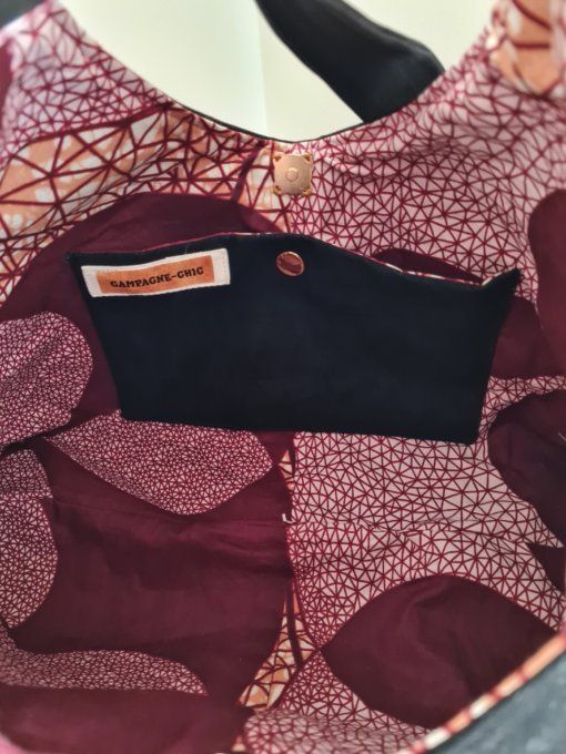 PORTÉ EPAULE NOIR ET WAX