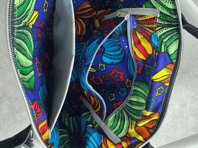 SAC TOILE GRIS CLAIR